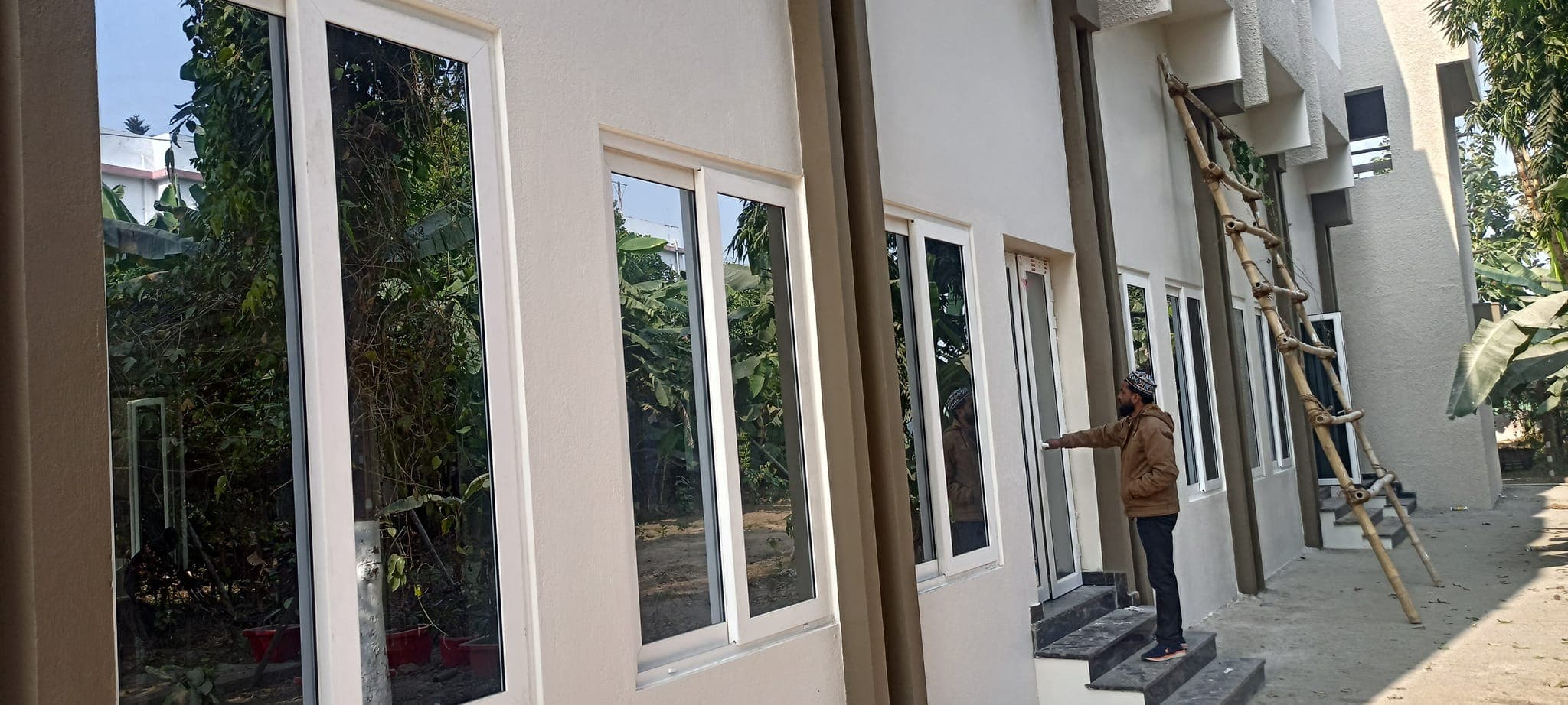 A completed Mithila Window installation
